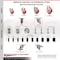 Service Caster 5 Inch 316SS Red Poly Swivel 1-3/4 Inch Expanding Stem Caster Set Brake SCC SCC-SS316EX20S514-PPUB-RED-TLB-134-4 - alternate 3